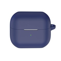 Husa protectie casti wireless, THD, compatibila Samsung Galaxy Buds3 Pro, Samsung Galaxy Buds3, albastra