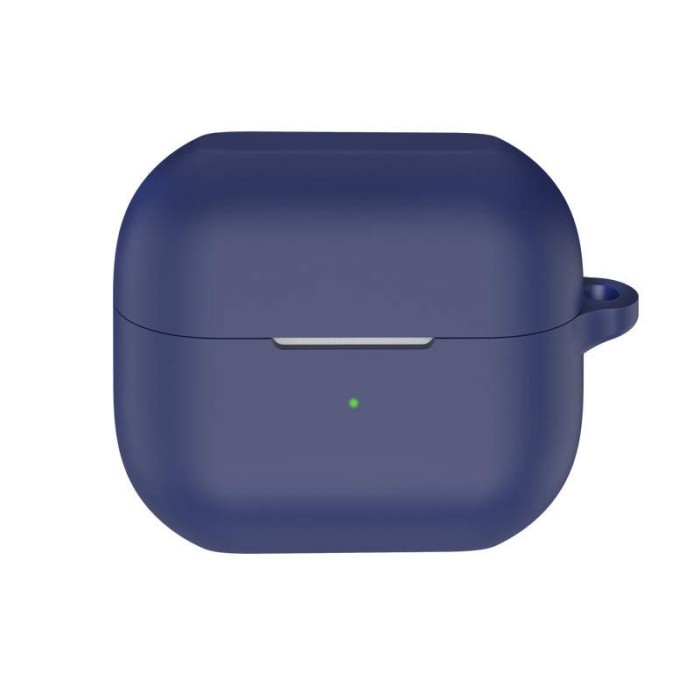 Husa protectie casti wireless, THD, compatibila Samsung Galaxy Buds3 Pro, Samsung Galaxy Buds3, albastra