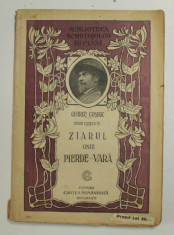 ZIARUL UNUI PIERDE - VARA - VERSURI de GEORGE COSBUC , 1922 foto