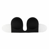 Bye Bra Seamless U-Style Bra Czarny D Samoprzylepny bezszwowy push-up
