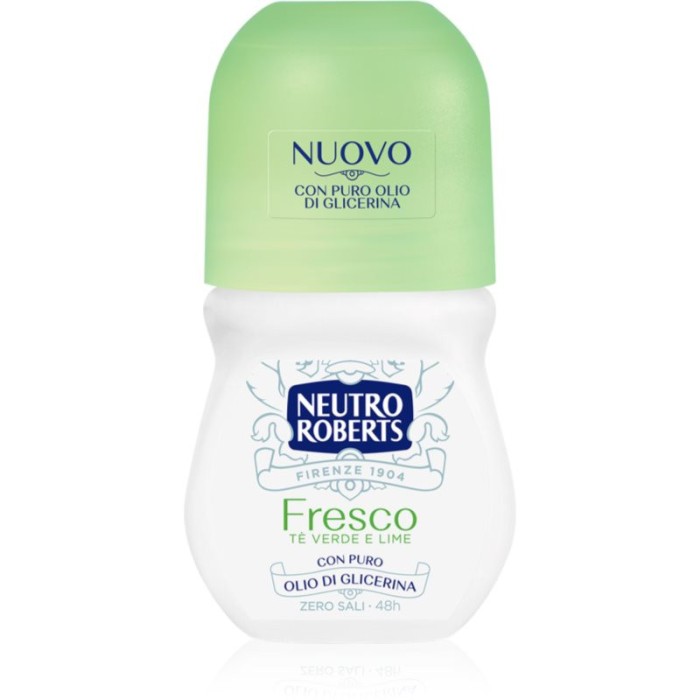 Neutro Roberts T&egrave; Verde e Lime Deodorant roll-on cu o eficienta de 48 h 50 ml