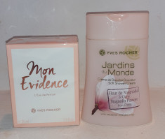 Parfum Mon Evidence, Yves Rocher, 50 ml + Gel dus Magnolie cadou foto
