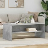 vidaXL Masă de cafea Gri din beton 100 x 50 x 40 cm Lemn compozit 8000287