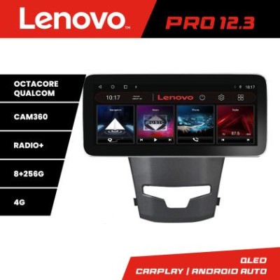 Navigatie Ssangyong Korando 2014-2019 K-1159 Lenovo PRO 8+256 12.3 inch qled android 4G DSP gps internet S CarStore Technology foto