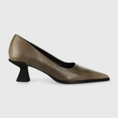 Vagabond Shoemakers pantofi de piele TILLY culoarea maro, cu toc drept