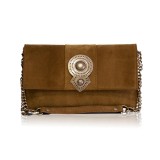 Cumpara ieftin Poseta Piele Intoarsa Camel Aurora, Handmade Grecia, Geanta Dama, Clutch, Crossbody, Umar, Lant Reglabil, 20x32x6 cm
