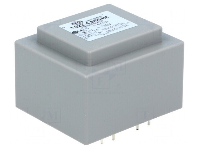 Transformator &icirc;ncapsulat 4,5VA 230VAC 6V PCB