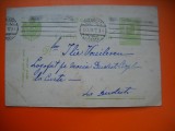 HOPCT CARTE POSTALA NR 514 G - BUCURESTI 1910 -STAMPILOGRAFIE -CIRCULATA