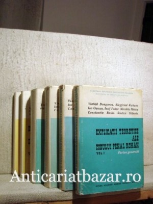 Explicatiile teoretice ale Codului Penal Roman - Vintila Dongoroz foto