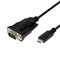 CABLU USB LOGILINK adaptor, USB 2.0 Type-C (T) la Serial DB9M (9-pin)(RS232)(T), 1.2m, negru, &quot;AU0051&quot; (timbru verde 0.08 lei)
