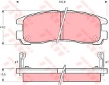 Set placute frana,frana disc MITSUBISHI PAJERO PININ (H6_W, H7_W) (1999 - 2007) TRW GDB1023