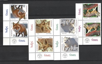 ROMANIA 2025 - VULPI, TETE BECHE, MNH - LP 2507 foto