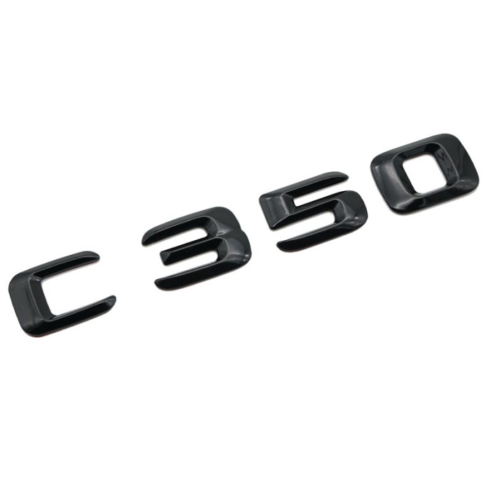 Emblema C 350 Negru, pentru spate portbagaj Mercedes
