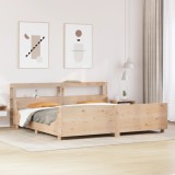 Cumpara ieftin Cadru de pat fără saltea, 200x200 cm, lemn masiv pin
