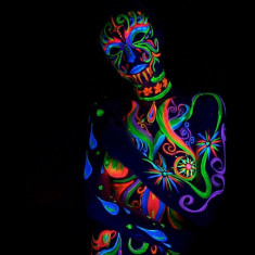 Vopsea UV Neon pentru corp si fata fluorescenta, flacon 13 ml foto
