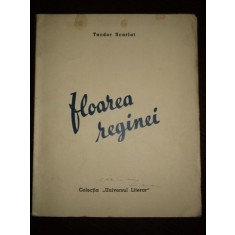 Floarea reginei, poeme de Teodor Scarlat, Bucureşti, 1939 ,DEDICATIE