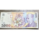 BNKRO05 Bancnota veche 1000 lei 1998 Mihai Eminescu hirtie Romania una mie lei circulata bani vechi colectie numismatica