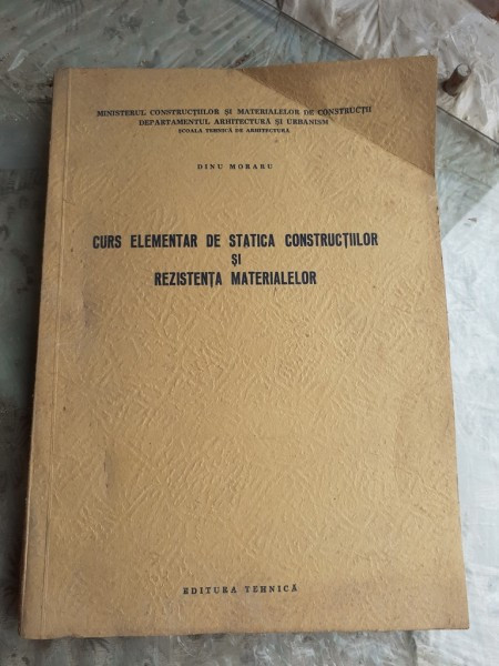 CURS ELEMENTAR DE STATICA CONSTRUCTIILOR