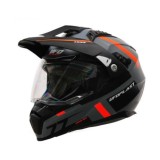 Cumpara ieftin Casca Enduro/ATV UFO Aries gri/rosu/negru cu viziera