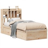 Cumpara ieftin Cadru de pat fara saltea, 75x190 cm, lemn masiv de pin