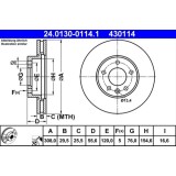 Disc frana ATE 24.0130-0114.1