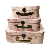 Cumpara ieftin Casete Bijuterii cu Motive Florale Set 3 Bucati WZ369