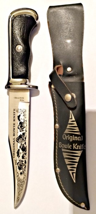 CUTIT DE VANATOARE BOWIE ORIGINAL SCENA CU BIZONI IMPECABIL CU TEACA