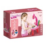 Proiector cu masuta pentru desen, roz, 7Toys