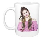 Cana alba personalizata Blackpink Jennie Kim K-Pop Girl, INOVATIX&reg;. 330 ml