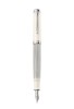 Stilou souveran m405 penita f aur 16k corp silver-white accesorii argint cutie, Pelikan