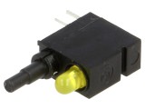 Comutator apăsare galben SPDT 0,5A/60VAC