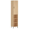 Dulap inalt, stejar sonoma, 34,5x34x180 cm, lemn prelucrat
