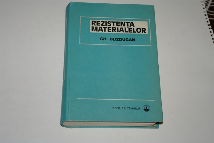 Rezistenta materialelor - Gh. Buzdugan - 1980