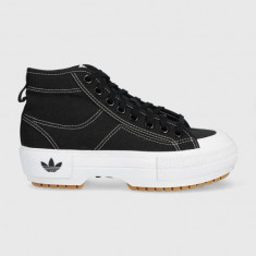 adidas Originals teniși Nizza femei, culoarea negru GZ8857-BLK/WHT