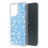 Husa cu sclipici Motorola Moto G54 Techsuit Sparkly Glitter, bleu