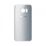 Capac Baterie cu geam camera / blitz , Samsung Galaxy S7 Edge G935 Silver Orig Swap.B