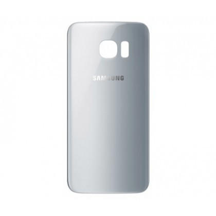 Capac Baterie cu geam camera / blitz , Samsung Galaxy S7 Edge G935 Silver Orig Swap.A