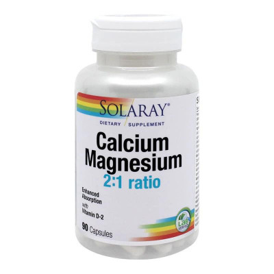 Calcium Magnesium With Vitamin D Solaray Secom 90cps foto