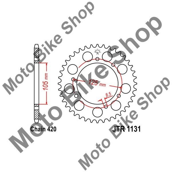 MBS Pinion spate 420 Z45, Cod Produs: JTR113145