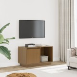 Cumpara ieftin Comodă TV, maro miere, 74x35x44 cm, lemn masiv de pin