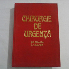 CHIRURGIA DE URGENTA - sub redactia C. CALOGHERA
