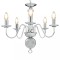 vidaXL Candelabru, argintiu, 5 becuri E14