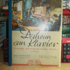 EDMUND PARLOW - DAHEIM AM KLAVIER / PARTITURI PENTRU PIAN * VOL 1, LEIPZIG ~1930