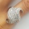 Superb inel din argint si zirconii model deosebit
