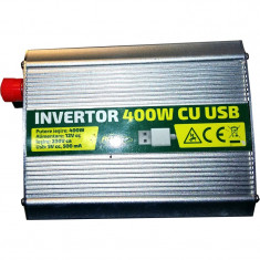 INVERTOR 12V - 220V 400W CU USB - Resigilat foto