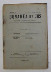 DUNAREA DE JOS , REVISTA LITERARA CULTURALA , ANUL II , NO. 10 , 15 IUNIE - 15 IULIE 1910 foto