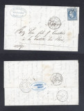 France 1869 Postal History Rare Cover + Content MARSEILLE DB.331