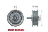 Rola intinzator curea transmisie Hyundai Grand Santa F, Ix35, Santa F 2, Santa F Iii; Kia Carnival 3, Sorento 2, Sportage 2.0d, 2.2d 06.2003-, NTY RN