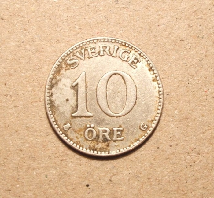 SUEDIA 10 ORE 1933 ARGINT