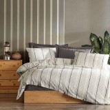 Cumpara ieftin Lenjerie cu Elastic 160 x 200 cm Avva Antracit (Bumbac 100% Organic)
